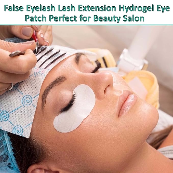 50 Pairs Under Eye Pads, Eyelash Extension Eye Pad for Lash Extensions, Hydrogel Eye Patch DIY False Eyelash Lash Extension Makeup Eye Gel Pad-BrightBean Baby