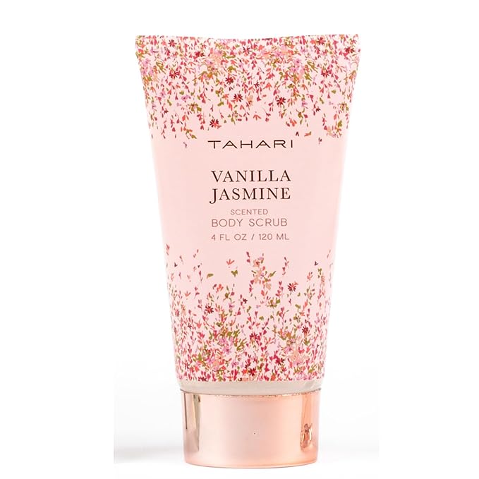 Tahari Spa Gift Set for Women, Vanilla Jasmine Spa Set, Bath Kit for Women Gift Set Includes Body Lotion, Body Wash, Body Scrub, Lotion Gift Set for Women, Birthday Gifts For Women - (Floral)-BrightBean Baby