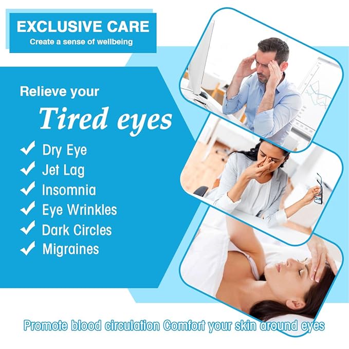 Steam Eye Masks for Dry Eyes, Heated Eye Mask Reduce Puffiness & Dark Circles, Hydrate & Soothe Tired Eyes, Travel Essentials, Business Trip, Party Favors, Unscented 20 Packs-BrightBean Baby