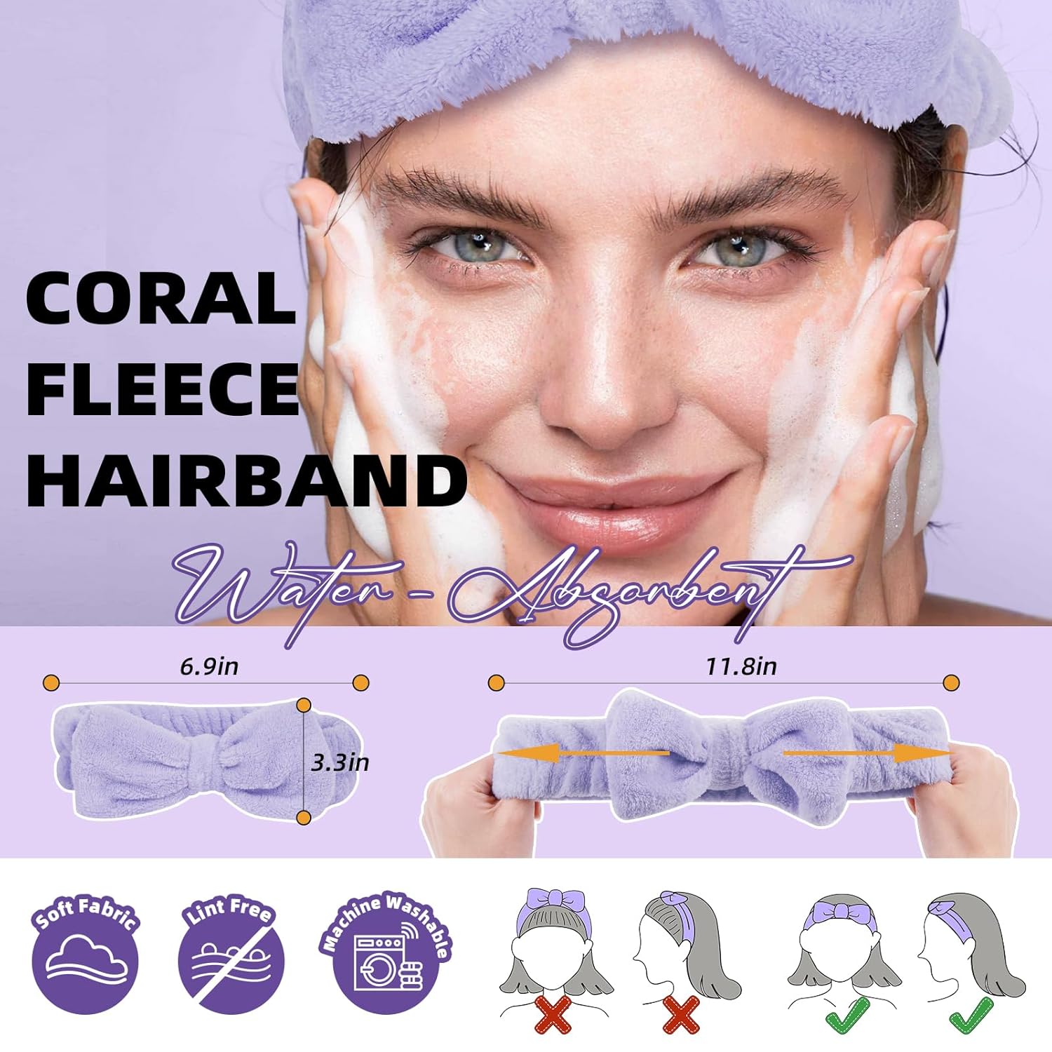 Lash Shampoo Kit Lash Cleaning Kit 50ML Lash Bath Kit Lash Wash for Eyelash Extensions Lash Remover Mascara Brush with Hairband Portable Eyelash Cleanser for Home Use (50ML Shampoo Kit)-BrightBean Baby