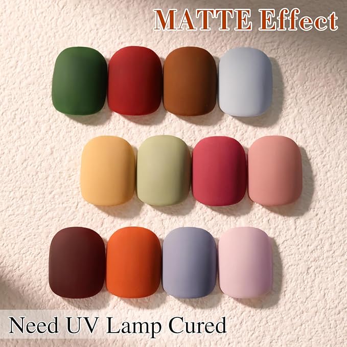 Double Rhythm 28Pcs 0.5Oz Gel Nail Polish Set Same Color Same Bottle Soak Off Gel Polish Kit Nail Art Manicure Salon DIY at Home for Women (Burgundy Green Collection-T24-1)-BrightBean Baby