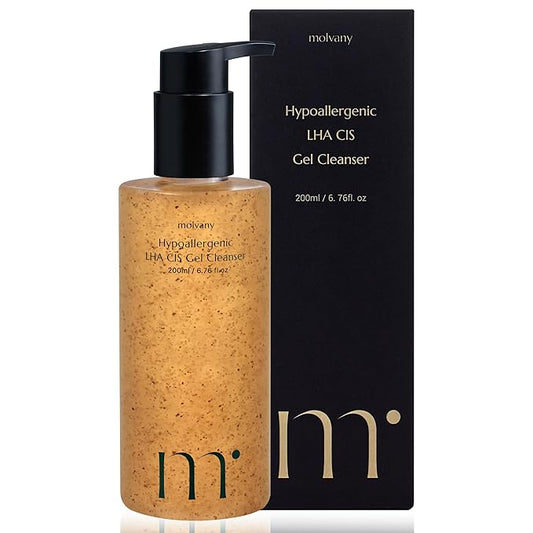 LHA CIS Gel Cleanser - Low pH Korean Facial Wash Skincare for Pore Shrinking, Face Moisturizing, Makeup, Whitehead & Blackhead Remover - 6.76 fl. oz-BrightBean Baby
