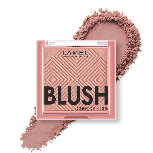 Lamel Blush Cheek Rouge Color Mini - Blendable Natural Blush Powder - Enhances & Defines Shapes & Features - Shading & Contouring Powder Blush - 4 Universal Shades - № 402 (Rouge) - 3.8g / 0.13 oz-BrightBean Baby