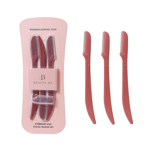 Premium Women Touch-up Dermaplaning Tool with precision cover, Eyebrow Razor, Face Razors for Women, Facial Razor, Dermaplaning Razor, Womens Face Razor Peach Fuzz Remover, exfoliating razor