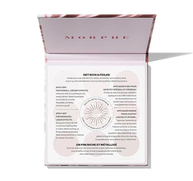 Morphe Rich & Foiled Artistry Palette - Foil-Effect Eyeshadow Palette with Matte, Shimmer & Foil Finishes - Mauve & Pink Eyeshadow with Luminous Payoff - Rose to Fame (0.35 oz)-BrightBean Baby