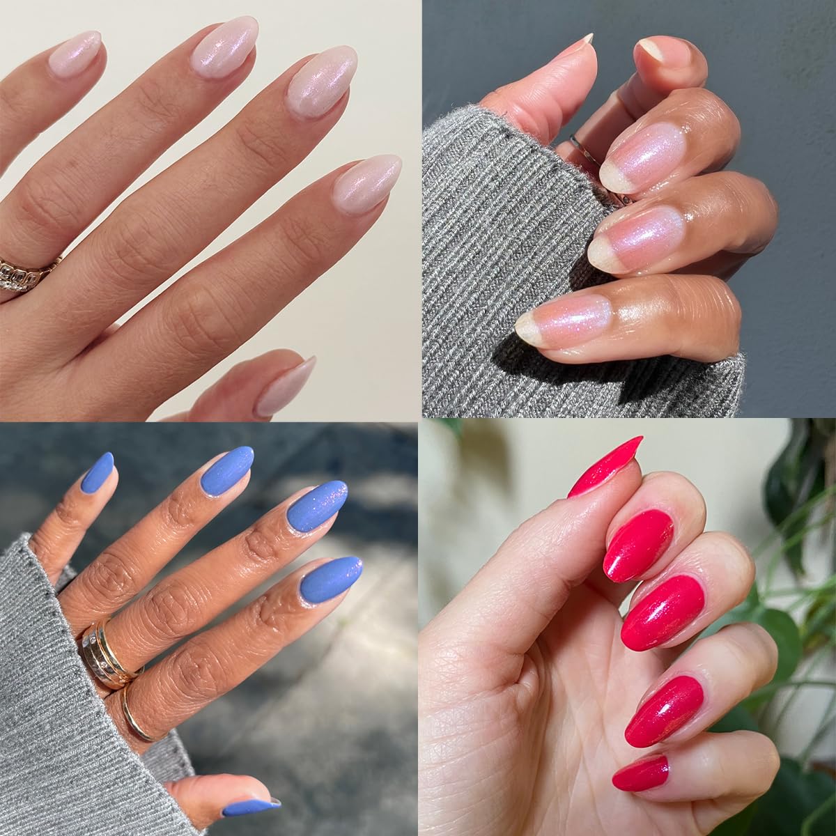 Olive & June Long Lasting Nail Polish Top Coat - Sparkle Fairy | Gel-Like Finish | No Lamp Needed, Lasts up to 10 days | Salon-Quality at Home | Vegan & Cruelty-Free, Chip-Resistant | Iridescent Flake-BrightBean Baby