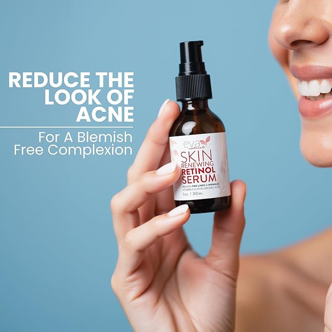 Retinol Serum for Face with Hyaluronic Acid & Vitamin E - For Anti-Aging, Fine Lines, Wrinkles, Resurfacing, Acne Marks and Scars, Skin Brightening, Dark Spot Correction Night Serum - 1oz-BrightBean Baby