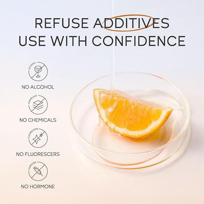 Vitamin C 5-Piece Skincare Set with Cleanser, Toner, Serum, Eye Cream and Face Cream for Skin Brightening skin care set skincare gift set skin care set for Unisex Adult-BrightBean Baby