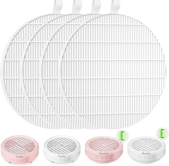 MelodySusie SProR Nail Dust Collector Replacement Filter,4 Pack Reusable Dust Filter for MelodySusie SProR Nail Dust Vacuum Fan Collector Extractor Electric Dust Suction Machine-BrightBean Baby
