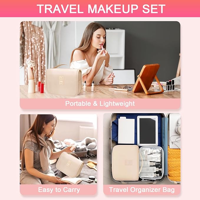 All in One Makeup Kit for Women Full Kit, Professional Travel Makeup Kit for Women & Teens, Foundation Eyeshadow Lipstick Brow Pencil Eyeliner Contour Powder, Complete Make Up Gift Set for Beginners-BrightBean Baby
