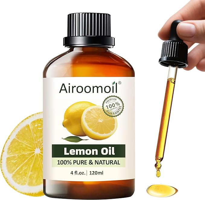 Pure Lemon Essential Oil, 100% Pure Natural Lemon Essential Oil, Premium Grade Essential Oils for Diffusers for Home, Skin, Care Massage, Soap Making, Aromatherapy, 4 Fl Oz | 120ml-BrightBean Baby