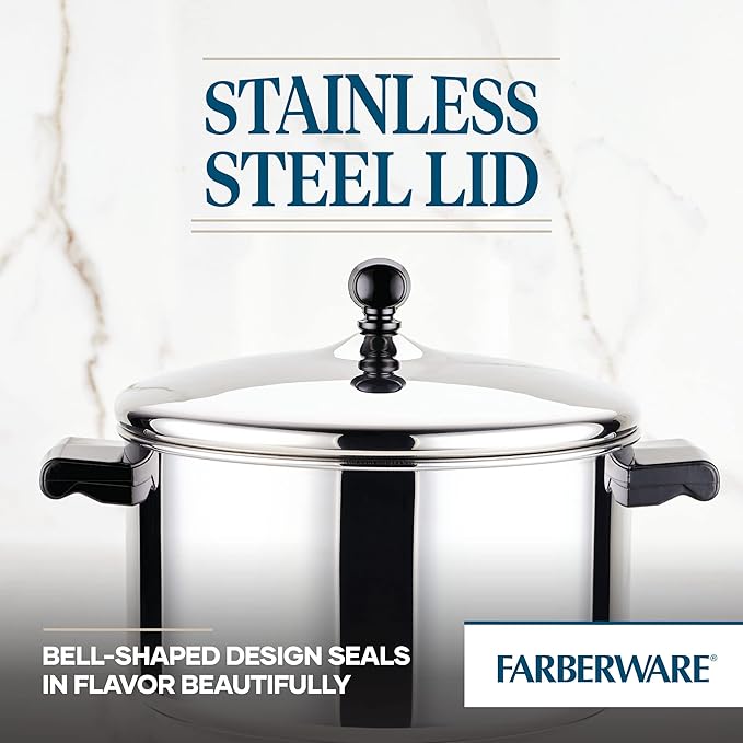 Farberware Classic 6-Quart Stainless Steel Stockpot with Lid