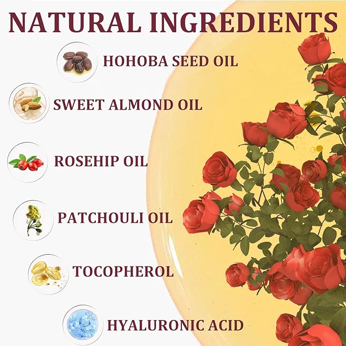 Magic Body Firming Oil, Luxury Body Oil for Crepe Skin, Tightening & Hydrating Body Oil After Shower with Vitamin E and Rosehip, Non-Greasy Body Serum Oil for Thighs, Arms, Chest, 100ML / 3.38 Fl Oz-BrightBean Baby