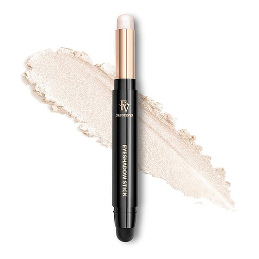 FV Cream Shimmer Eyeshadow Stick，Long Lasting & Waterproof, Multi-Use & High Pigment Eyeshadow Makeup Stick, Pearl Shimmer