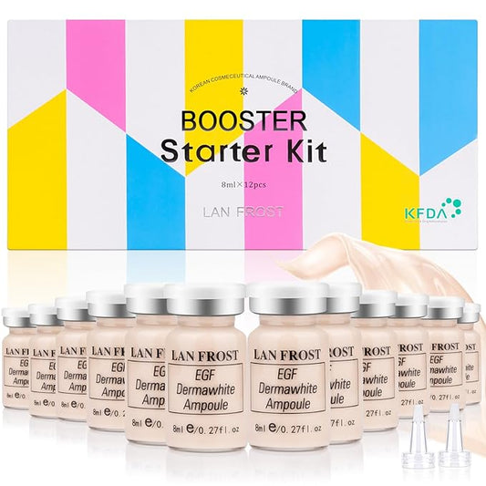 BB Pigment Serum Starter Kit Hyaluronic Acid Essence Foundation BB Facial Glow Skin Care Kit 0.27oz 12 Vials, Combined With Niacinamide and Peptides To Brighten Skin Tone Anti-Aging Foundation #1-BrightBean Baby