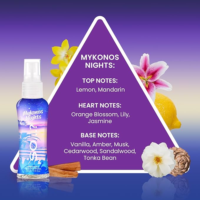 So...? Escapes Body Mist Gift Set - Perfumes for Women - Everyday Body Spray - Vegan, Cruelty-Free - Fragrance Gifts - 4 pcs (Pack of 2)-BrightBean Baby
