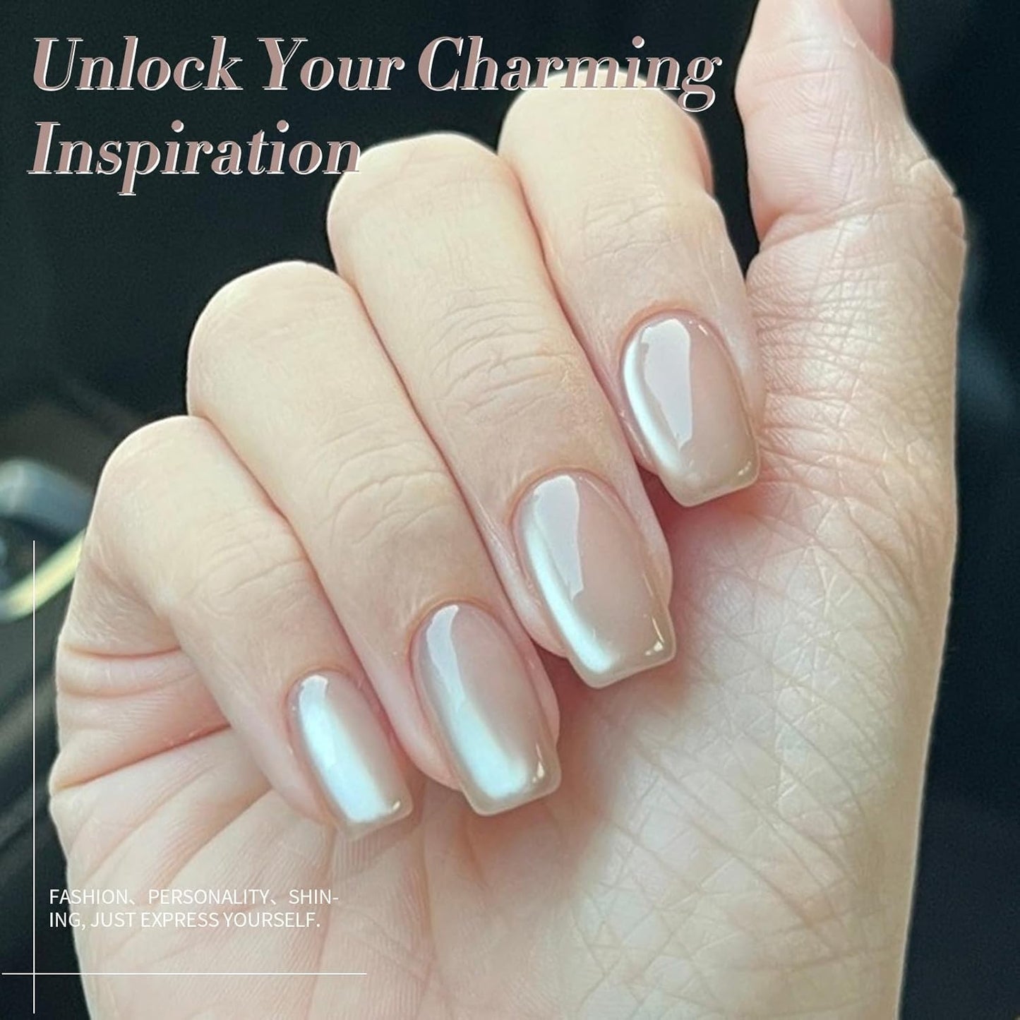 Born Pretty Cat Magnetic Eye Gel Nail Polish, Pink Moonlight Cat Magnetic Gel Nail Polish Delight Magnetic Nail Polish for Nail Art Manicure Salon DIY at Home 15ML-BrightBean Baby