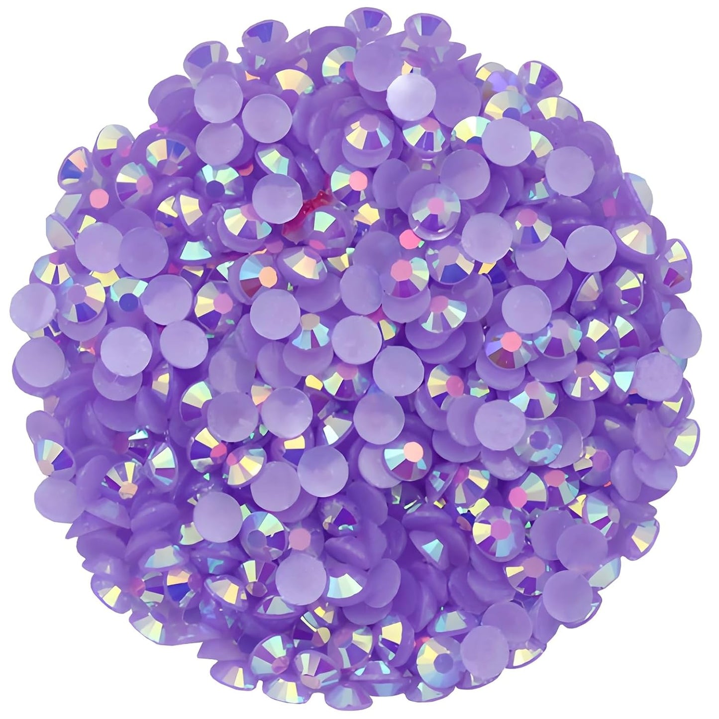 720 Pcs SS30 6mm Flatback Rhinestones for Nails Art Crafts Glitter Round Shine Gems AB Crystals DIY Clothes Shoes （Purple AB）-BrightBean Baby