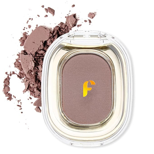 Erinde Single Light Brown Matte Eyeshadow Palette, High Pigment, Long Lasting, Intense Color, Neutral Nudes Naked Matte Pressed Powder Eye Shadow Palette