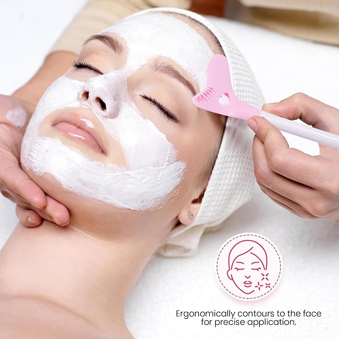 2 Packs Silicone Face Scrubber Exfoliator, Face Mask Brush Applicator, Facial Cleansing Brush, Pore Cleaning Brush, Pore Scrubber for Face-BrightBean Baby