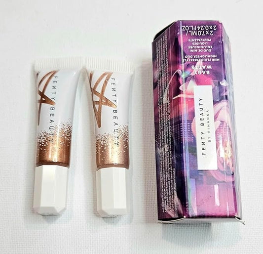 Fenty Beauty by Rihanna Mini Baby Watts Fluid Freestyle Highlighter Duo-BrightBean Baby