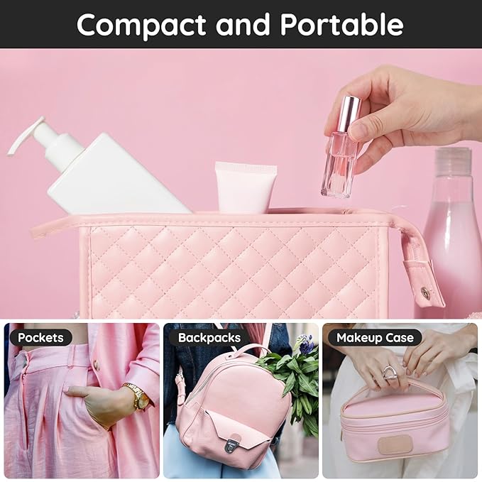 Segbeauty 10ML Refillable Perfume Bottle, 10 Packs Fine Mist Atomizer Sprayer, Empty Glass Spray Bottle Mini Portable Travel Atomizer for Toiletries, Fragrance Scent Pump Dispenser-BrightBean Baby