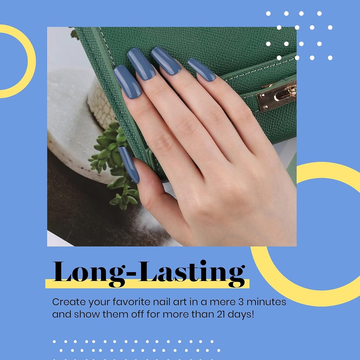 Beetles Blue Gel Nail Polish, 1Pcs 15ML In the Grayish Navy Blue Color Gel Polish Soak Off Nail Art Manicure Salon DIY Uv Nail Lamp Design Decoration at Home-BrightBean Baby