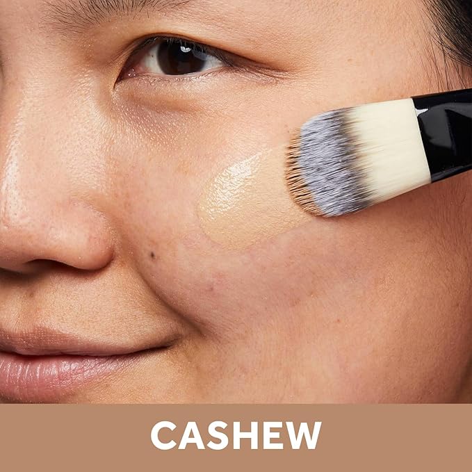 No7 Lift & Luminate Triple Action Serum Foundation - Liquid Makeup with SPF 15 for a Dewy, Glowy Base - Radiant Formula for Mature Skin - Cashew (30ml)-BrightBean Baby