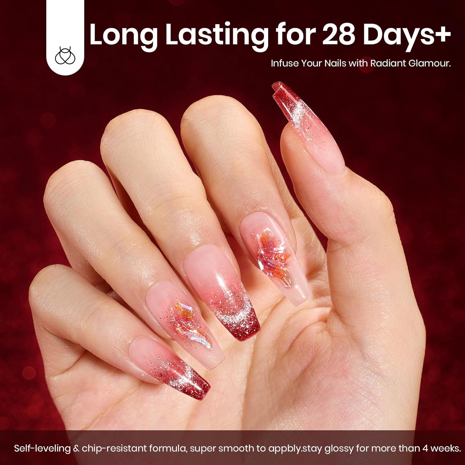 Beetles Red Cat Eye Gel Nail Polish, 15ml Glitter Nail Polish with Magnet Gel Soak Off UV LED Nail Lamp Reflective Nail Art DIY Home Manicure Design Gift for Women-BrightBean Baby