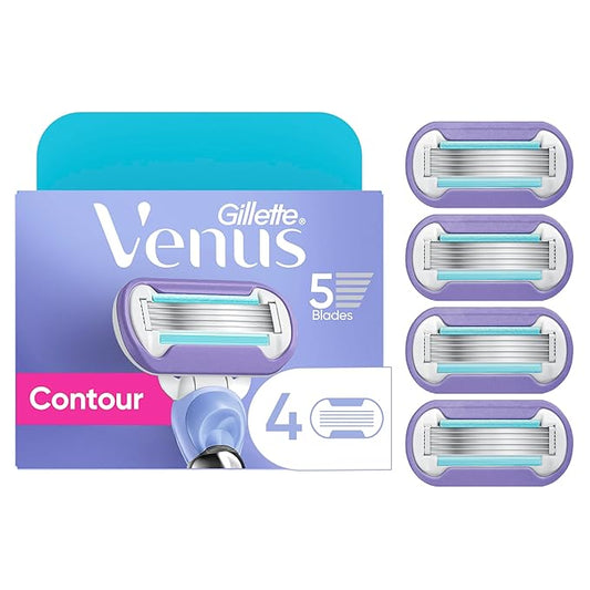 Gillette Venus Extra Smooth Swirl Women's Razor Blade Refills - 4 Count-BrightBean Baby