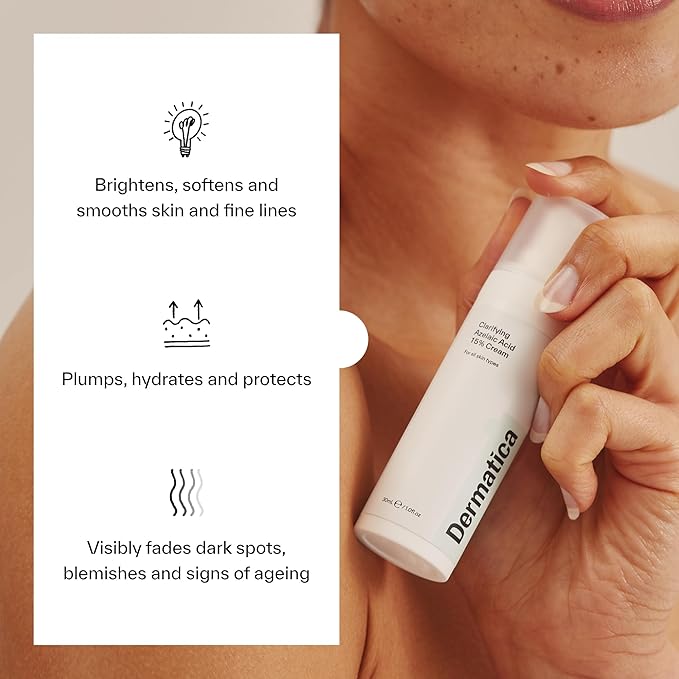 Dermatica Brightening & Barrier Repair Kit, Caring Squalane Cleanser (150ml), Clarifying Azelaic Acid 15% Cream (30ml), Nourishing Ceramide + Peptide Moisturiser (50ml)-BrightBean Baby