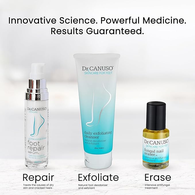 Dr. Canuso Cleansing Foot Scrub, Nourishing Cracked Heel Repair, Gentle Foot Exfoliator with Beeswax Microbeads, Treats Foot Odor, Softens Calluses, Heals Dry Skin (4 oz)-BrightBean Baby