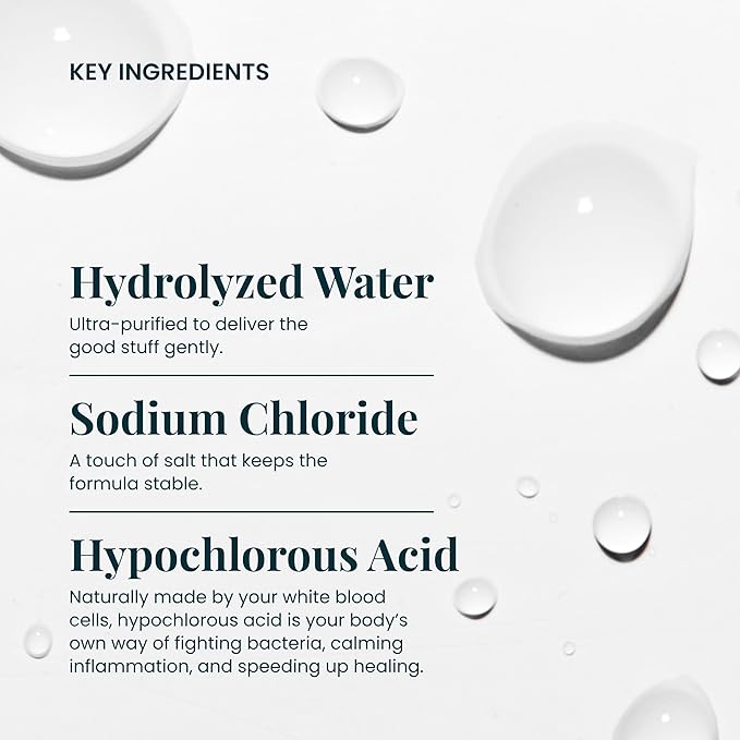 FlutterHabit Hypochlorous Acid Spray, Face Mist for Acne Prone Skin, HOCl Formula to Soothe Irritation, Refresh Complexion, Repair Damage, Balance Oil, Calm Redness, Restore Clarity (125mL)-BrightBean Baby