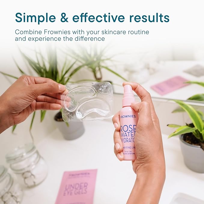 Frownies Rose Water Hydrator Spray - Hydrating Face Mist - Oil Control Toner for Face - Suitable for All Ages and Skin Types, 2oz-BrightBean Baby