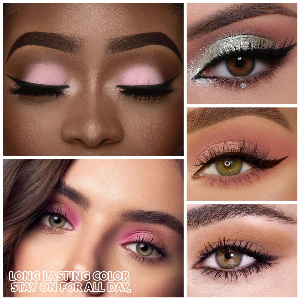 Nude Silver Brown Eyeshadow Palette,Natural Neutral Soft Small Cream Light Colors Eyeshadow Palette,Eye Shadow Palette Long Lasting Naturing-Looking Make Up Pallets for Women,Vegan-BrightBean Baby