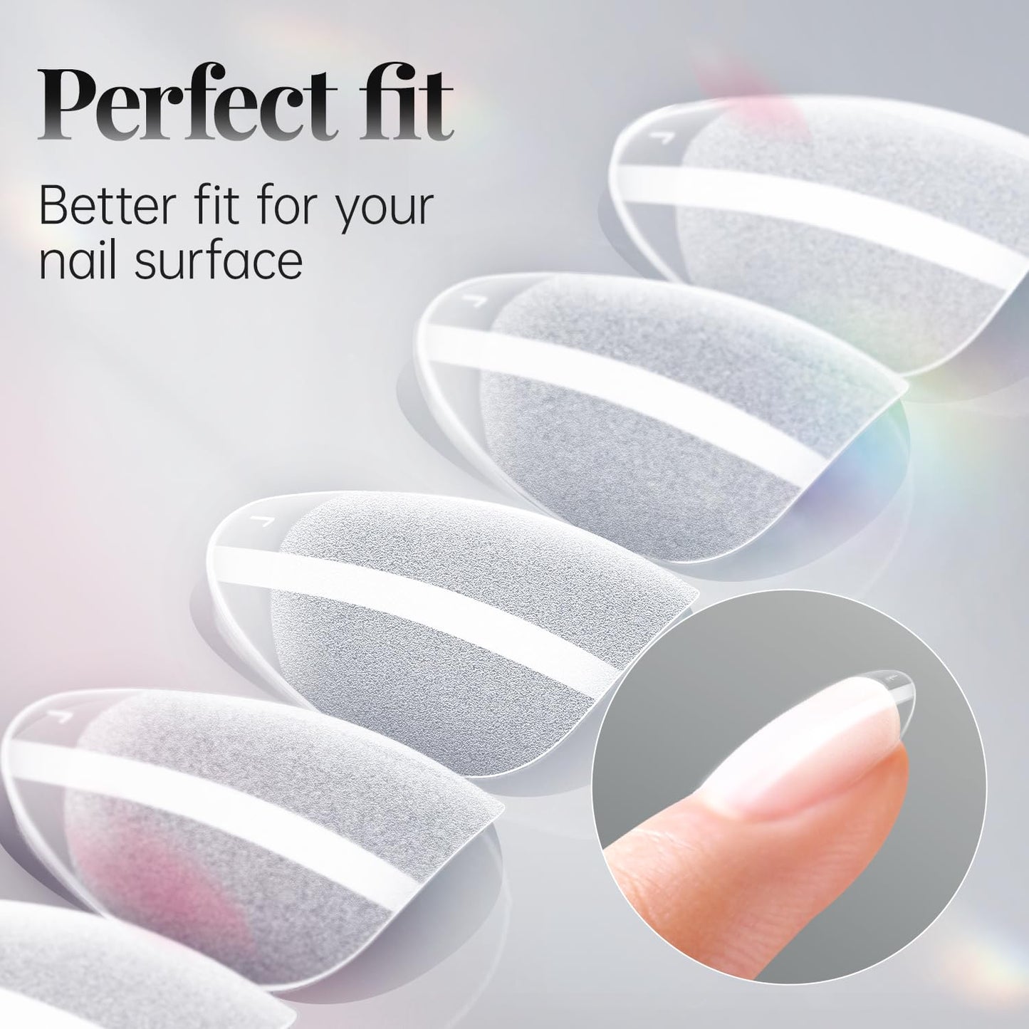 krofaue 3 Styles Short Nail Tips Kit - 720PCS Half Matte Coffin, Almond, Square Fake Nails Full Cover Press on Extension for Soft Gel Tips Set Art DIY Home-BrightBean Baby