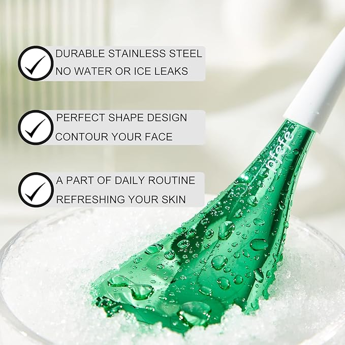 Cryo Sticks for Face, Ice Globes Cryo Globes for Facials, Esthetician Supplies Gifts, Unbreakable Stainless Steel Ice Roller Cooling Spa Balls with Storage Case-BrightBean Baby