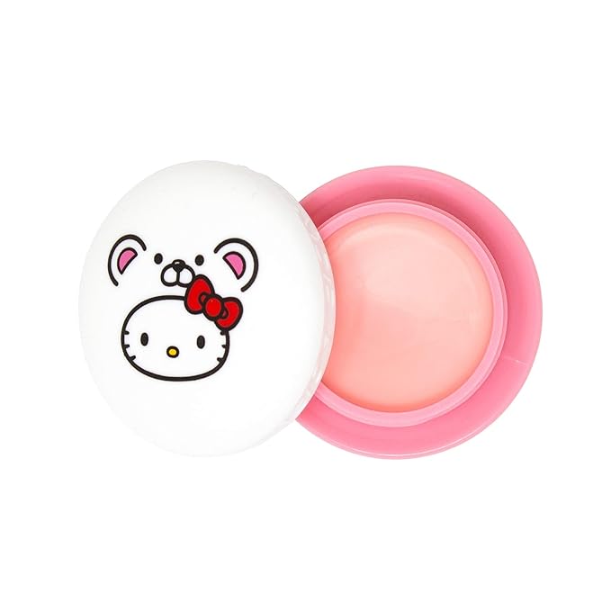 The Crème Shop x Sanrio Hello Kitty Macaron Lip Balm Korean Cute Scented Pocket Portable Soothing Cruelty-Free (Hello Kitty White Chocolate)-BrightBean Baby