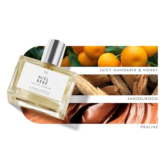 Le Monde Gourmand Miel Bébé Eau de Parfum - 1 fl oz (30 ml) - Praline, Sandalwood, Honey, Orange Perfume Notes-BrightBean Baby