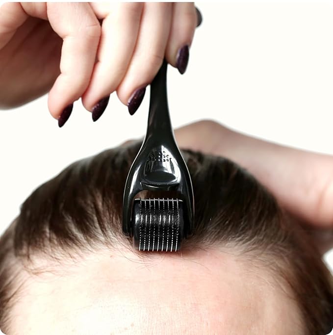 ROSELYNBOUTIQUE Derma Roller for Hair Beard Facial Skin Face 540 Titanium Microneedle - At-Home Beauty Instrument - Holiday Gift for Men Women-BrightBean Baby