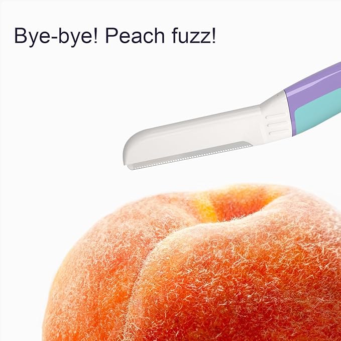 Face Razors for Women, Dermaplane Razor for Women Face, Eyebrow Razor, Dermaplaning Tool, Skin Safe Microblades, Peach Fuzz Remover (9ct, Wisteria)-BrightBean Baby