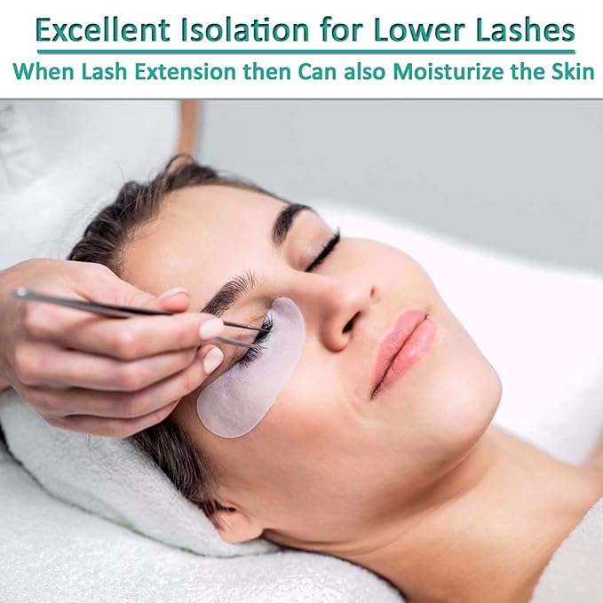 50 Pairs Under Eye Pads, Eyelash Extension Eye Pad for Lash Extensions, Hydrogel Eye Patch DIY False Eyelash Lash Extension Makeup Eye Gel Pad-BrightBean Baby