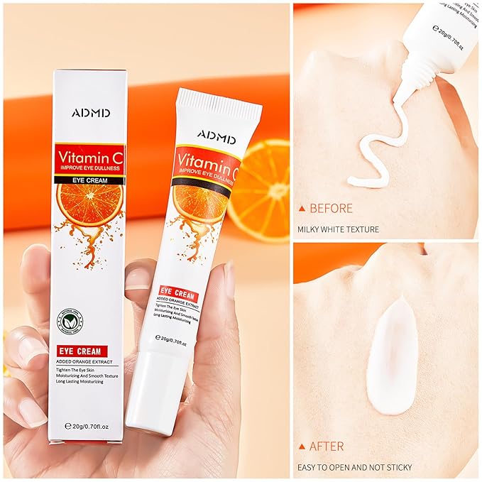 Eye Cream Vitamin C Eye Care Anti-Aging Against Wrinkles and Dark Circles Effective Anti-Aging Moisturizes Reduces Puffiness Dark Circles-BrightBean Baby