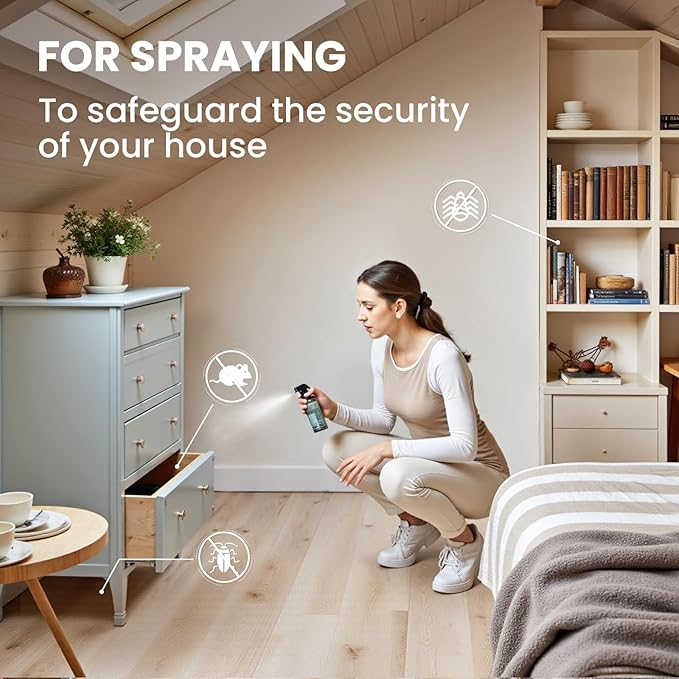 HIQILI Peppermint Essential Oil Add to Spray, Diffuser, Can Enjoy Air Freshening, Use in Kitchen, Bedroom, Office, Extra Free Travel Bottle - 3.38 Fl Oz/100 ML-BrightBean Baby