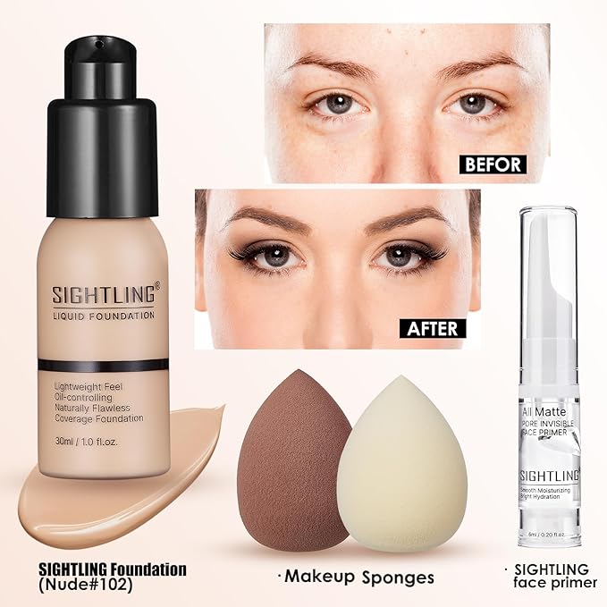 All In One Makeup Kit, Travel Makeup Kit, Makeup Gift Set, Makeup Kit for Women Full Kit, Makeup Bundle Includes Foundation Eyeshadow Palette Lipstick Eyeliner Mascara Contour Stick Cosmetic Brush Set-BrightBean Baby