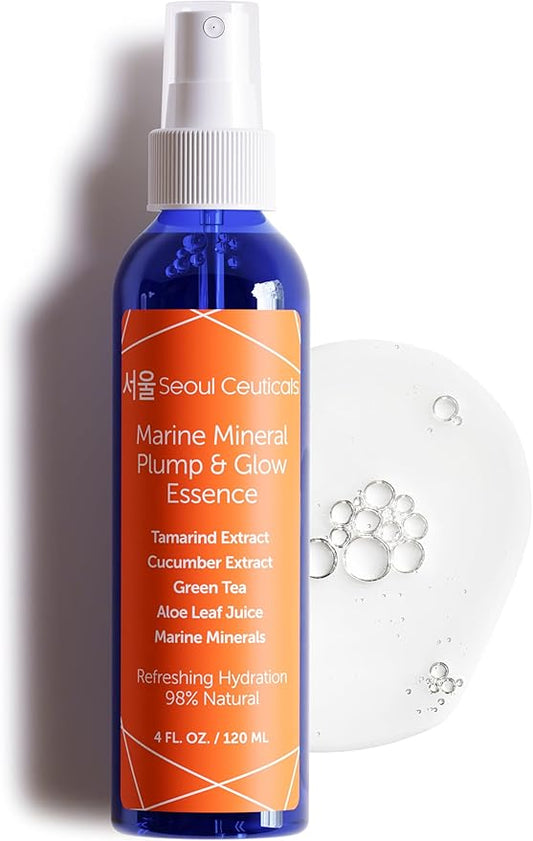 SeoulCeuticals Korean Skin Care Essence Toner - K Beauty Skincare Spray Mist For Face Contains Cucumber Extract and Marine Minerals + Organic Aloe - Get That Healthy Youthful Glow-BrightBean Baby