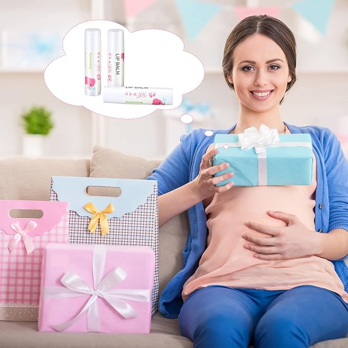 50 Pcs Pink Elephant Favors Baby Shower Lip Balm Party Supplies Bulk for Girls Guests It's a Girl Baby Shower Gifts Gender Reveal Favors Prizes Souvenirs Winners Thank You Appreciation Gifts-BrightBean Baby