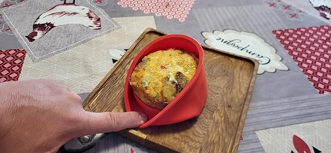 6 Pieces Silicone Baking Moulds 10 cm – Silicone Mould Air Fryer – Round Silicone Baking Mould – Non-Stick Silicone Mould for Baking Chocolate Cakes