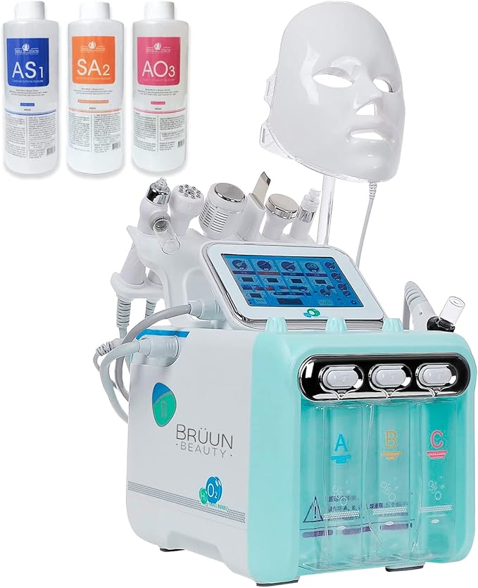 BRÜUN Facial Care Machine – A 7 in 1 Multifunctional Face Care Device for Skin Moisturizing – A Vacuum Cleaning Jet for Home and Beauty Salon-BrightBean Baby