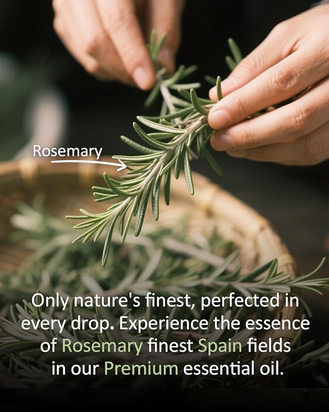 Pure Rosemary Essential Oil Hair Natural Aromatherapy Skin & Body Care Candle Making Home Fragrance Diffuser Oil 4 Fl Oz-BrightBean Baby